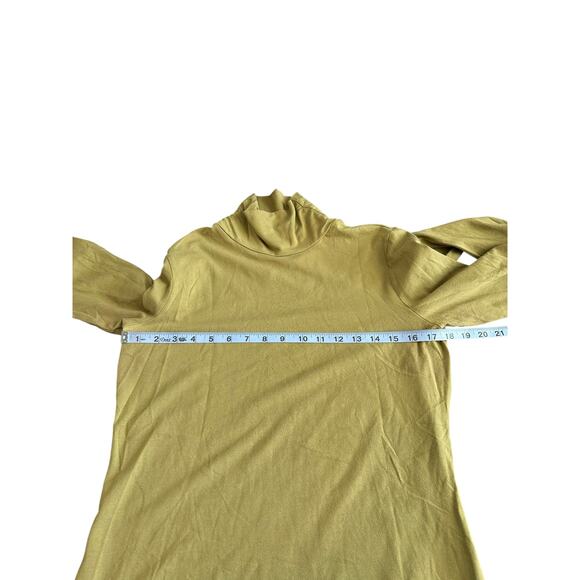 J. Jill Essential Turtleneck Shirt Green Long Sleeve Soft Basic Casual Medium - Picture 10 of 12
